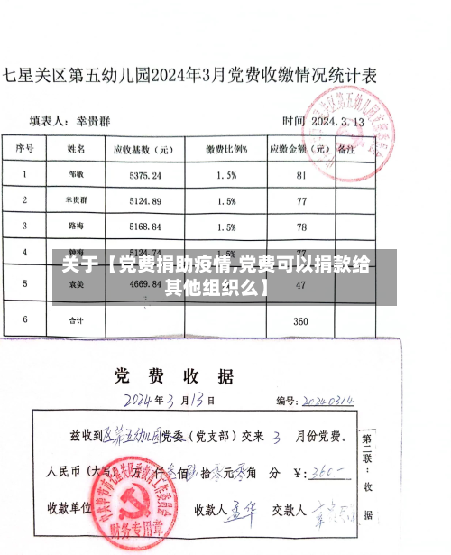 关于【党费捐助疫情,党费可以捐款给其他组织么】-第1张图片