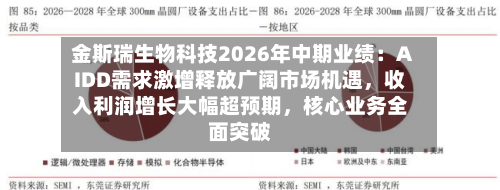 金斯瑞生物科技2026年中期业绩：AIDD需求激增释放广阔市场机遇，收入利润增长大幅超预期，核心业务全面突破-第1张图片