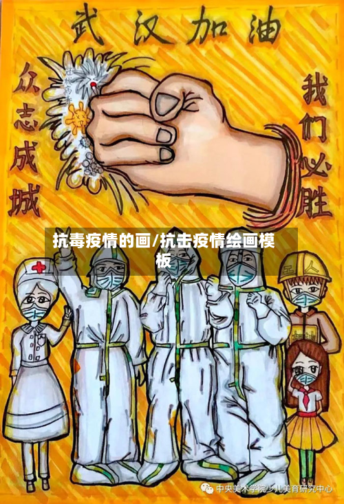 抗毒疫情的画/抗击疫情绘画模板-第2张图片