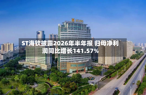 ST海钦披露2026年半年报 归母净利润同比增长141.57%-第2张图片