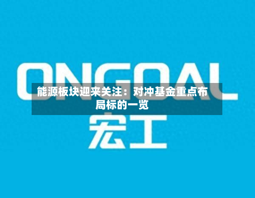能源板块迎来关注:对冲基金重点布局标的一览-第1张图片