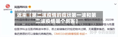 近来【第二波疫情的症状第一波和第二波疫情哪个厉害】-第1张图片