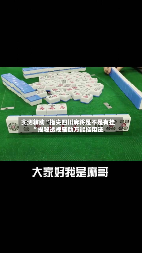 实测辅助“指尖四川麻将是不是有挂”揭秘透视辅助万能挂用法-第1张图片
