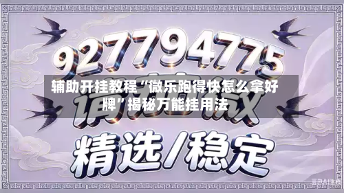 辅助开挂教程“微乐跑得快怎么拿好牌	”揭秘万能挂用法-第2张图片