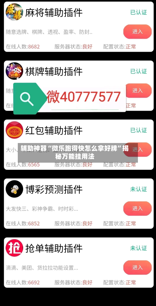 辅助神器“微乐跑得快怎么拿好牌”揭秘万能挂用法-第2张图片