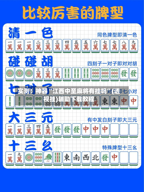 实测！神器“江西中至麻将有挂吗	”(透视挂)辅助下载教程-第1张图片