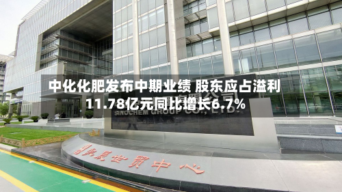 中化化肥发布中期业绩 股东应占溢利11.78亿元同比增长6.7%-第2张图片