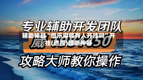 辅助神器“微乐麻将有人开挂吗”开挂(透视)辅助神器-第1张图片