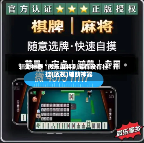 辅助神器“微乐麻将到底有没有挂”开挂(透视)辅助神器-第2张图片