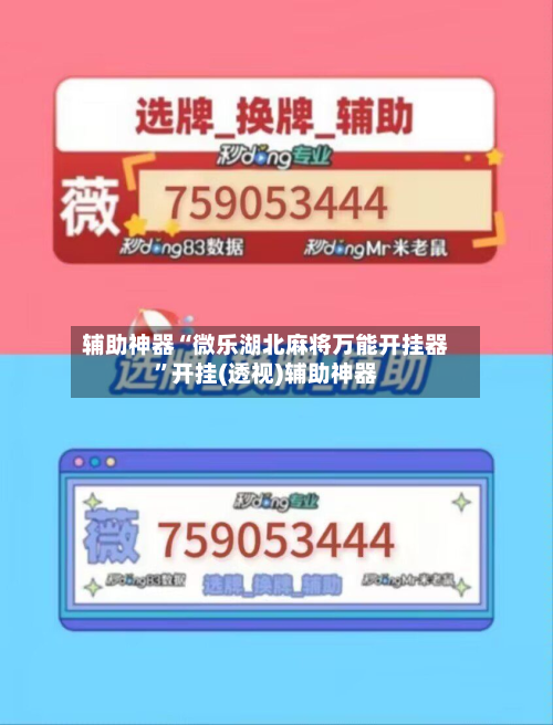 辅助神器“微乐湖北麻将万能开挂器”开挂(透视)辅助神器-第1张图片