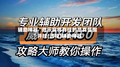 辅助神器“微乐麻将有挂的是真是假”开挂(透视)辅助神器-第2张图片