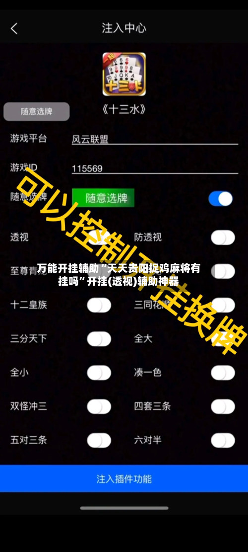 万能开挂辅助“天天贵阳捉鸡麻将有挂吗	”开挂(透视)辅助神器-第1张图片