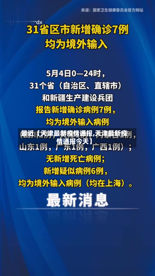 最近【天津最新疫情通报,天津最新疫情通报今天】-第1张图片