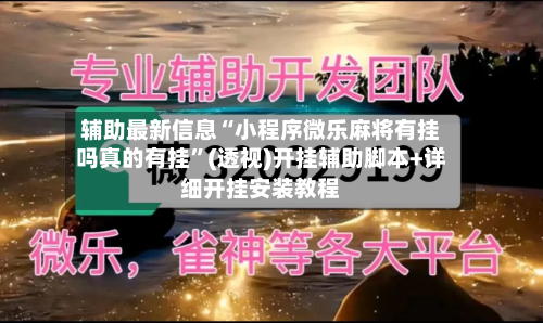 辅助最新信息“小程序微乐麻将有挂吗真的有挂”(透视)开挂辅助脚本+详细开挂安装教程-第1张图片