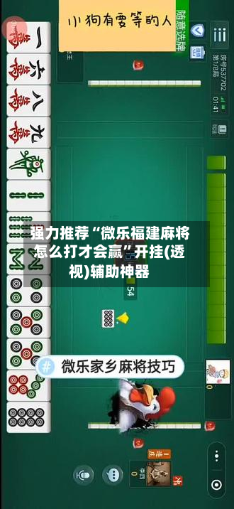 强力推荐“微乐福建麻将怎么打才会赢”开挂(透视)辅助神器-第1张图片