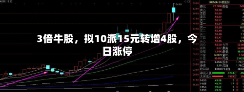 3倍牛股，拟10派15元转增4股，今日涨停-第3张图片