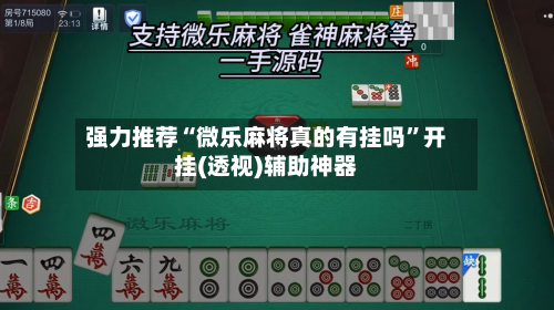 强力推荐“微乐麻将真的有挂吗”开挂(透视)辅助神器-第1张图片