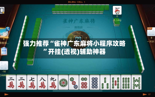 强力推荐“雀神广东麻将小程序攻略”开挂(透视)辅助神器-第3张图片