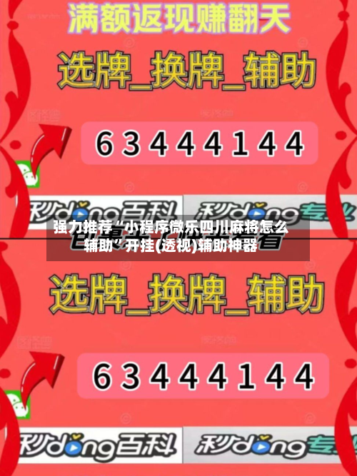 强力推荐“小程序微乐四川麻将怎么辅助”开挂(透视)辅助神器-第3张图片