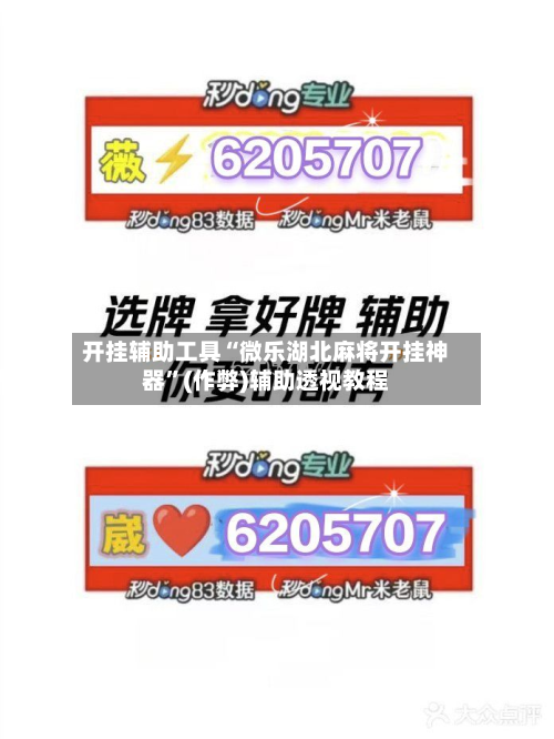 开挂辅助工具“微乐湖北麻将开挂神器”(作弊)辅助透视教程-第1张图片