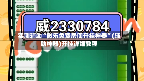 实测辅助“微乐免费房间开挂神器”(辅助神器)开挂详细教程-第1张图片