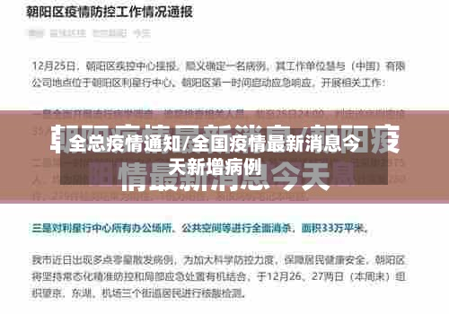 全总疫情通知/全国疫情最新消息今天新增病例-第1张图片