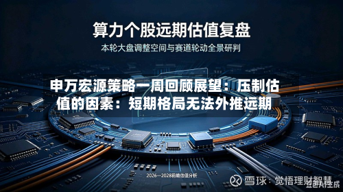 申万宏源策略一周回顾展望:压制估值的因素:短期格局无法外推远期-第1张图片