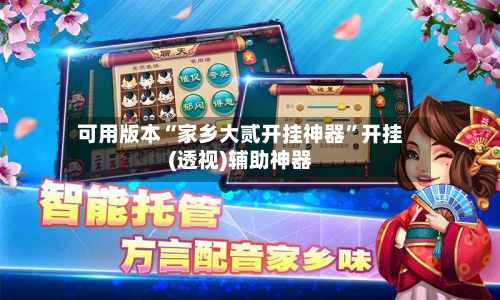 可用版本“家乡大贰开挂神器”开挂(透视)辅助神器-第2张图片