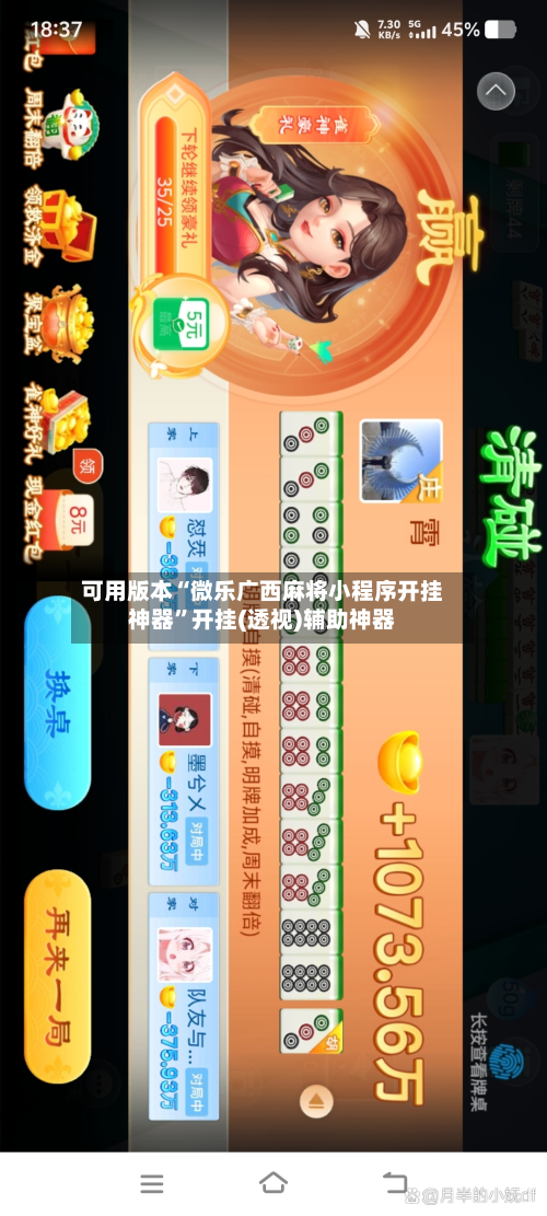 可用版本“微乐广西麻将小程序开挂神器”开挂(透视)辅助神器-第1张图片