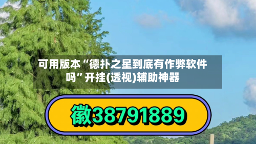 可用版本“德扑之星到底有作弊软件吗	”开挂(透视)辅助神器-第1张图片