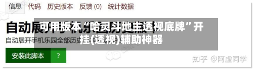 可用版本“哈灵斗地主透视底牌	”开挂(透视)辅助神器-第1张图片
