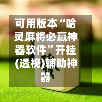 可用版本“哈灵麻将必赢神器软件”开挂(透视)辅助神器-第1张图片