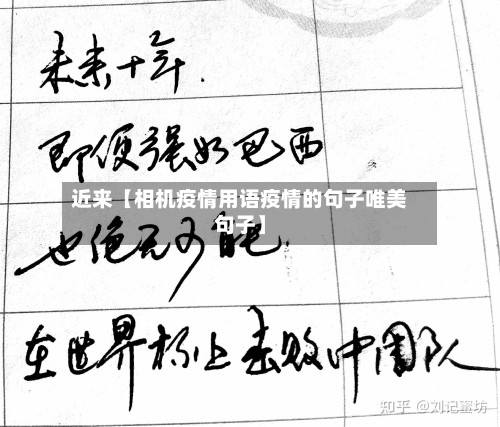 近来【相机疫情用语疫情的句子唯美句子】-第1张图片