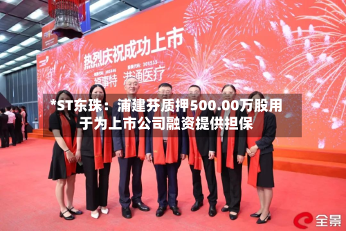 *ST东珠:浦建芬质押500.00万股用于为上市公司融资提供担保-第1张图片