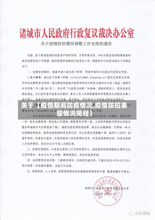 关于【疫情期间防疫情况,疫情防控表现情况简短】-第2张图片