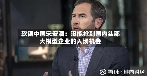 软银中国宋安澜:没能抢到国内头部大模型企业的入场机会-第3张图片