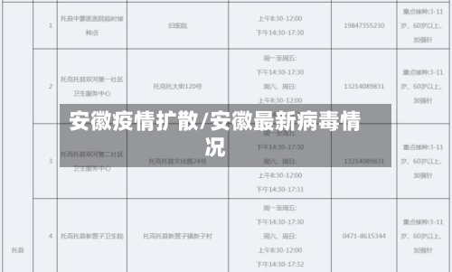 安徽疫情扩散/安徽最新病毒情况-第1张图片