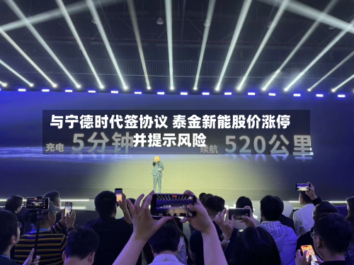 与宁德时代签协议 泰金新能股价涨停并提示风险-第2张图片